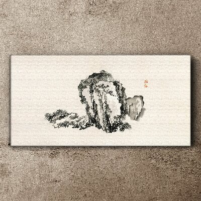 Tablou canvas Peisaj alb-negru