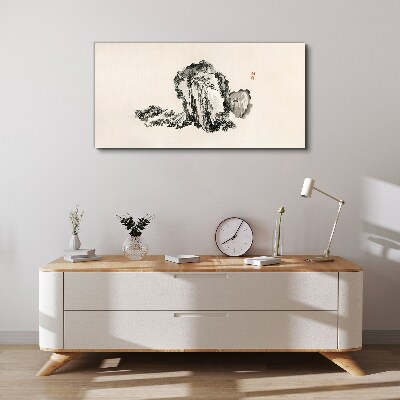 Tablou canvas Peisaj alb-negru