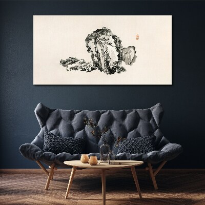 Tablou canvas Peisaj alb-negru