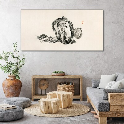 Tablou canvas Peisaj alb-negru