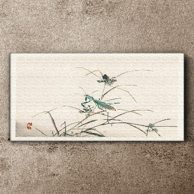 Tablou canvas Fluture pe iarbă