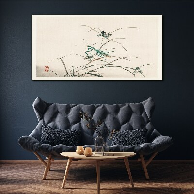 Tablou canvas Fluture pe iarbă