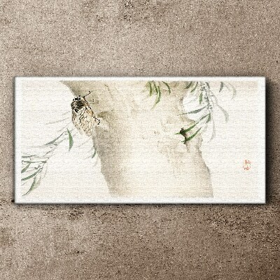 Tablou canvas Cicada pe fundalul ramurilor