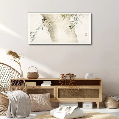 Tablou canvas Cicada pe fundalul ramurilor