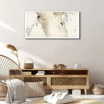 Tablou canvas Ramuri de copac Frunze Insecte