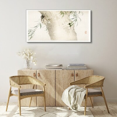 Tablou canvas Cicada pe fundalul ramurilor