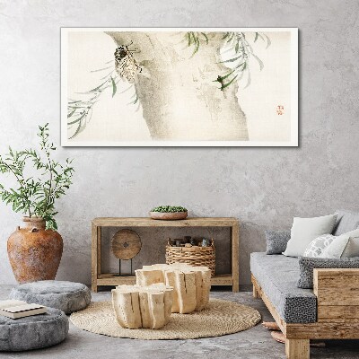 Tablou canvas Cicada pe fundalul ramurilor