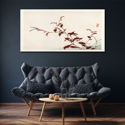 Tablou canvas Ramuri subțiri cu o libelulă