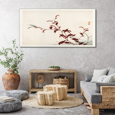 Tablou canvas Ramuri subțiri cu o libelulă