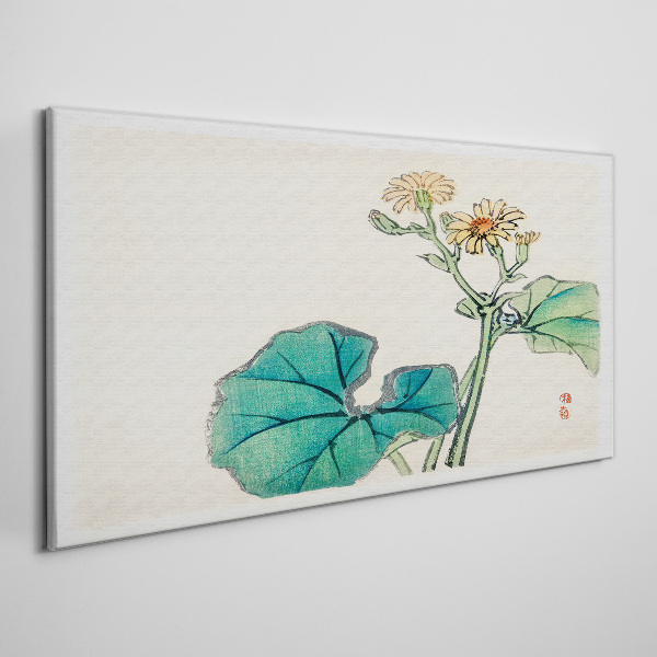 Tablou canvas Flori și frunze de lotus