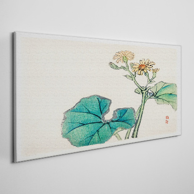 Tablou canvas Flori și frunze de lotus