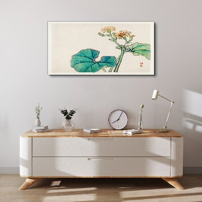 Tablou canvas Flori și frunze de lotus