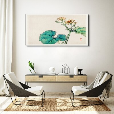 Tablou canvas Flori și frunze de lotus