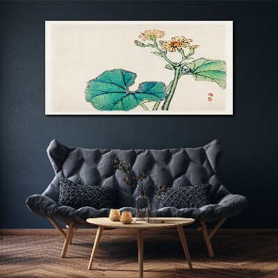Tablou canvas Flori și frunze de lotus