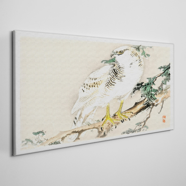 Tablou canvas Soimul pe o ramura
