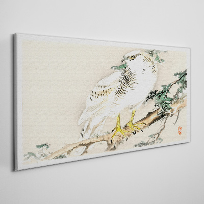 Tablou canvas Soimul pe o ramura