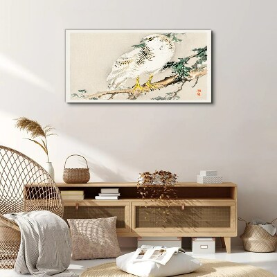 Tablou canvas Soimul pe o ramura