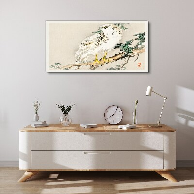 Tablou canvas Soimul pe o ramura