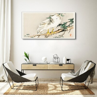 Tablou canvas Soimul pe o ramura