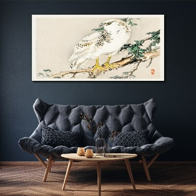Tablou canvas Soimul pe o ramura