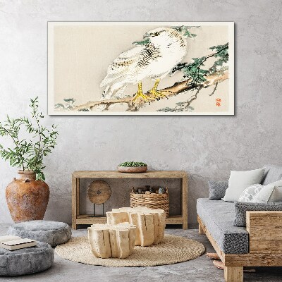 Tablou canvas Soimul pe o ramura