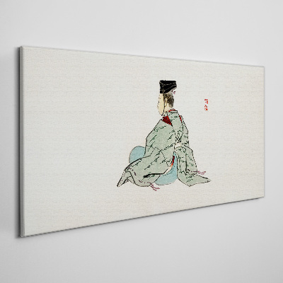 Tablou canvas Frumusețe japoneză în kimono tradițional