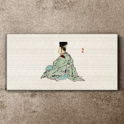 Tablou canvas Frumusețe japoneză în kimono tradițional