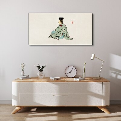 Tablou canvas Frumusețe japoneză în kimono tradițional
