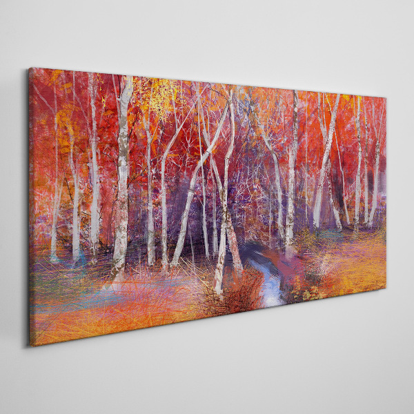 Tablou canvas Toamnă colorată în pădure