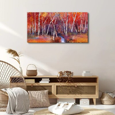 Tablou canvas Toamnă colorată în pădure