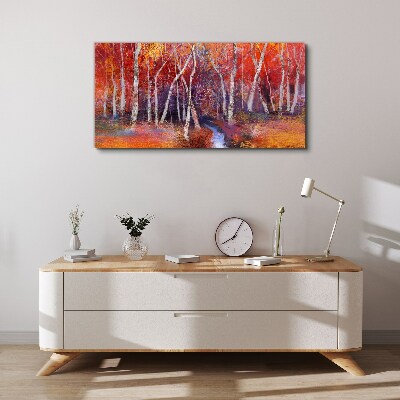 Tablou canvas Toamnă colorată în pădure