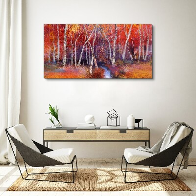 Tablou canvas Toamnă colorată în pădure