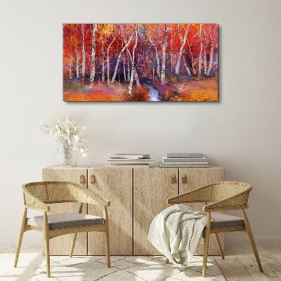 Tablou canvas Toamnă colorată în pădure