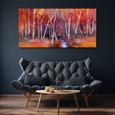 Tablou canvas Toamnă colorată în pădure