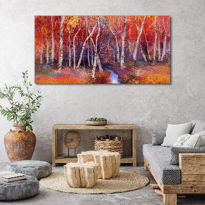 Tablou canvas Toamnă colorată în pădure