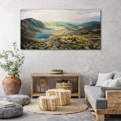 Tablou canvas Peisaj montan cu un lac