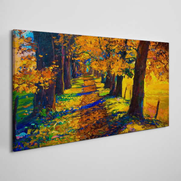 Tablou canvas Bulevardul de Aur în soarele de toamnă