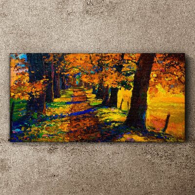 Tablou canvas Bulevardul de Aur în soarele de toamnă
