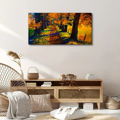 Tablou canvas Bulevardul de Aur în soarele de toamnă