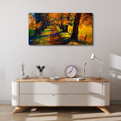 Tablou canvas Bulevardul de Aur în soarele de toamnă