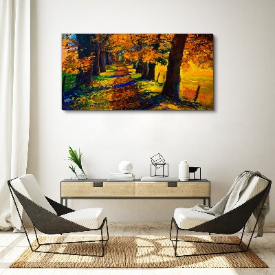 Tablou canvas Bulevardul de Aur în soarele de toamnă