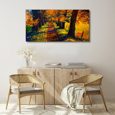 Tablou canvas Bulevardul de Aur în soarele de toamnă