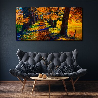 Tablou canvas Bulevardul de Aur în soarele de toamnă