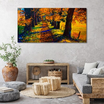 Tablou canvas Bulevardul de Aur în soarele de toamnă