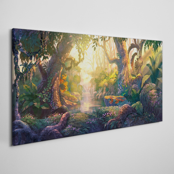 Tablou canvas Pădure misterioasă dimineața
