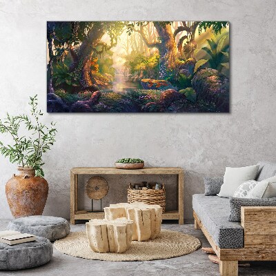 Tablou canvas Pădure misterioasă dimineața