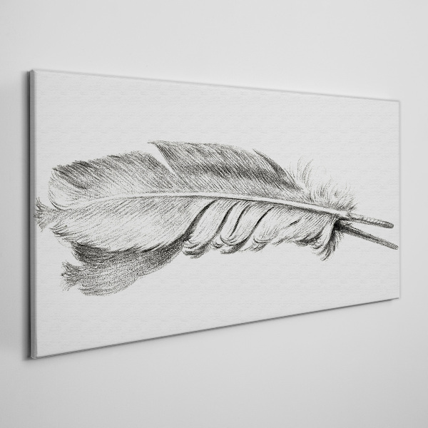 Tablou canvas Delicatesa unui stilou pe un fundal alb