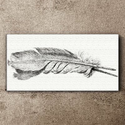 Tablou canvas Delicatesa unui stilou pe un fundal alb