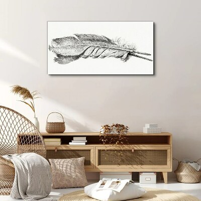 Tablou canvas Delicatesa unui stilou pe un fundal alb