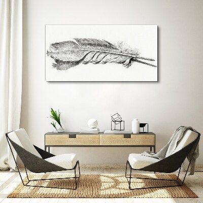 Tablou canvas Delicatesa unui stilou pe un fundal alb